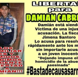 ¡Libertad a Damián!