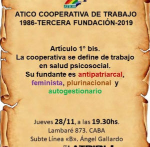 Tercera Fundación de la Cooperativa Ático