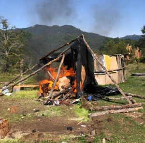 Destrucción de viviendas, desalojo y represión a comunidad mapuche Lof Adkintue