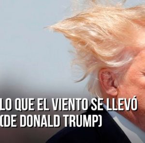 Donald Trump cuesta abajo en la rodada