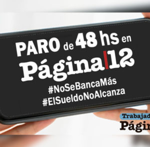 Nuevo paro de 48 horas en Página/12