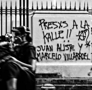 “Por la liberación de lxs presxs de la guerra social, de la Revuelta y de la Liberación Mapuche”