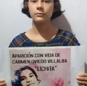 Flyers y videos masivos por la ¡Aparición con vida de Lichita, YA¡