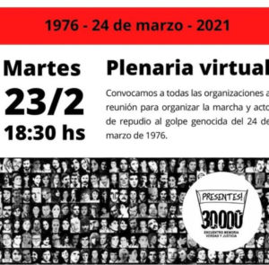 El 24-M el Encuentro marcha a la Plaza de Mayo