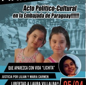 Campaña Internacional Eran Niñas – Aparición con vida de Lichita