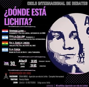 Comienza el Ciclo Internacional de Debates: ¿Dónde está Lichita?