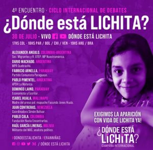 Ciclo Internacional de Debates ¿Dónde Está Lichita?