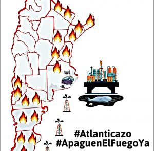 Basta de incendios y de petroleras en el mar #Atlanticazo #Apaguenelfuegoya