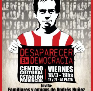 Presentación en La Plata del libro “Desaparecer en democracia” de Adriana Meyer