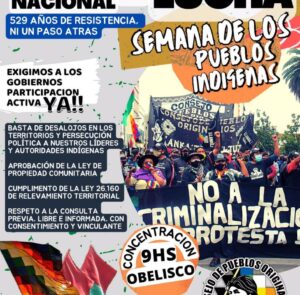 20 de abril-9 hs: Jornada Nacional de Lucha