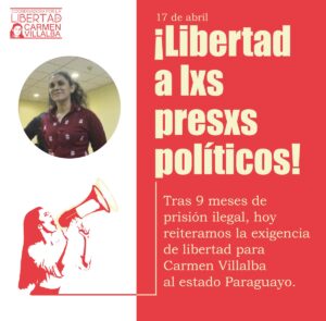 ¡17 de abril: Día Internacional del Preso/a Político/a!