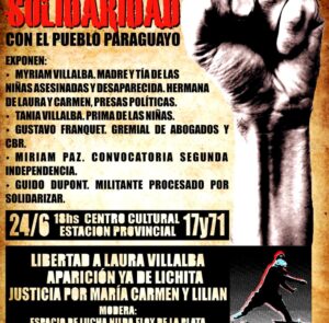 Lucha y solidaridad con el pueblo paraguayo