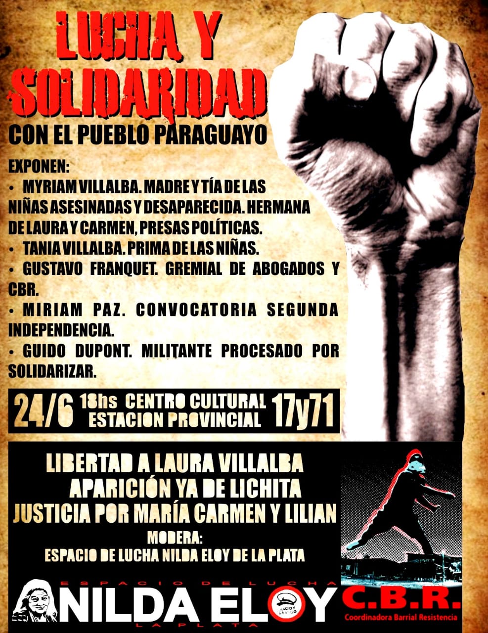 Lucha y solidaridad con el pueblo paraguayo