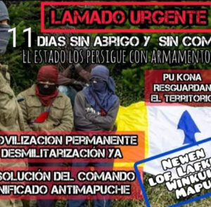 Declaración pública desde la Lof Winkul Mapu, a 11 días de huelga de hambre del presas políticas mapuche