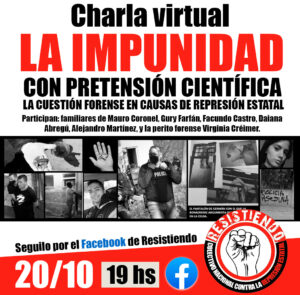 Charla virtual: la impunidad con pretensión científica – la cuestión forense en causas de represión estatal 
