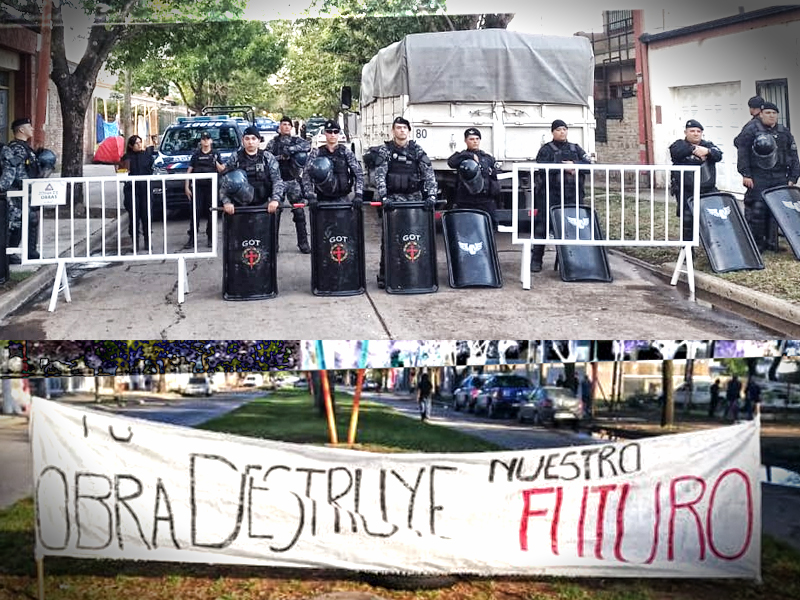 Casilda, Santa Fe, y la represión policial  a ecologistas