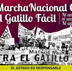 Convocamos a la 9° Marcha Nacional Contra el Gatillo Fácil. Marchamos del Congreso a Plaza de Mayo el lunes 28 de agosto a las 13hs