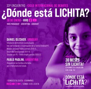 A tres años y dos meses de la desaparición forzada de Lichita