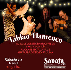 Tablao Flamenco-sábado 20 de abril-21:30h – Al sobre