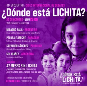 #DONDEESTÁLICHITA – ERAN NIÑAS || CONVERSATORIO VIRTUAL N° 41 ¿Dónde está Lichita? – Eran Niñas