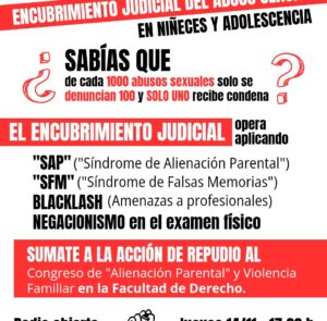 RADIO ABIERTA Y PAÑUELAZO EN REPUDIO AL CONGRESO SOBRE “ALIENACIÓN PARENTAL” Y VIOLENCIA FAMILIAR EN LA FACULTAD DE DERECHO UBA