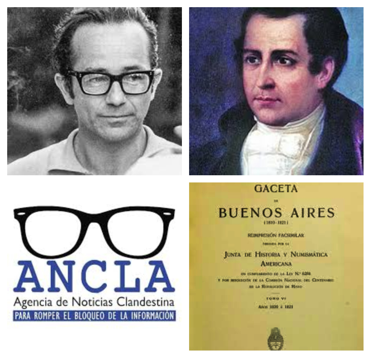 DÍA DEL PERIODISTA: MARIANO MORENO Y RODOLFO WALSH