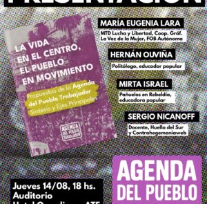 PRESENTACIÓN DE LA PROPUESTA PROGRAMÁTICA DE LA AGENDA DEL PUEBLO TRABAJADOR          