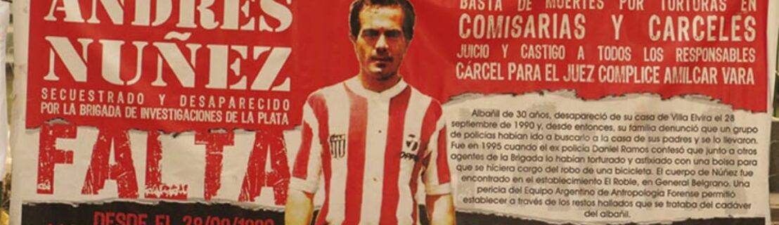 “A 35 AÑOS, MANTENEMOS VIVA CON LA LUCHA LA MEMORIA DE ANDRÉS NÚÑEZ”
