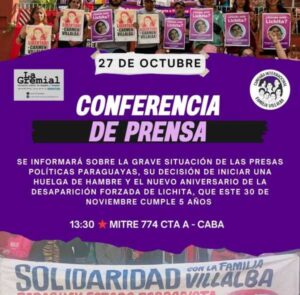 ESTE LUNES 27 DE OCTUBRE A LAS 13:30 HS REALIZAREMOS UNA CONFERENCIA DE PRENSA EN EL LOCAL DE LA CTA A