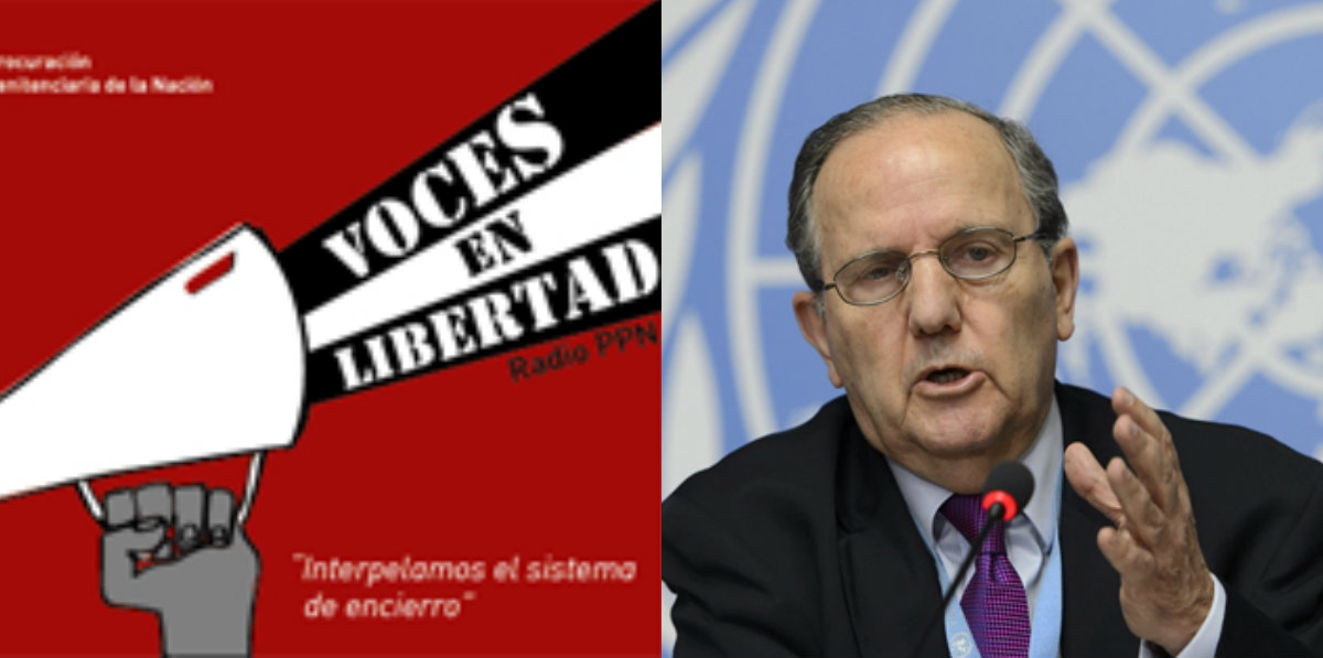 Juan Méndez, relator de la ONU,  en “Voces en libertad”