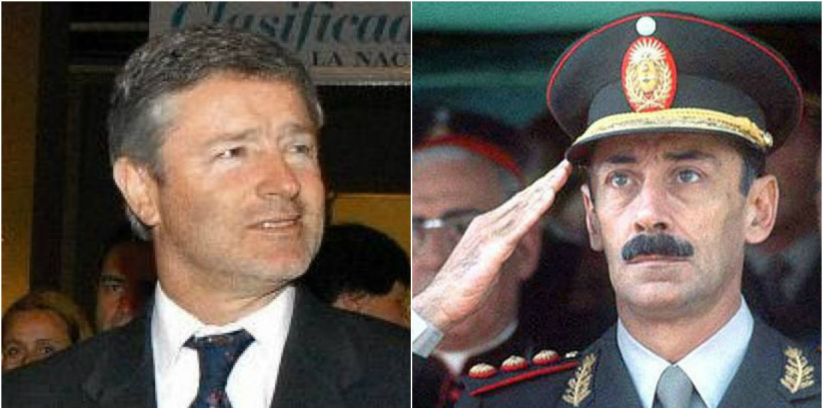 Julio Saguier y dictador Videla