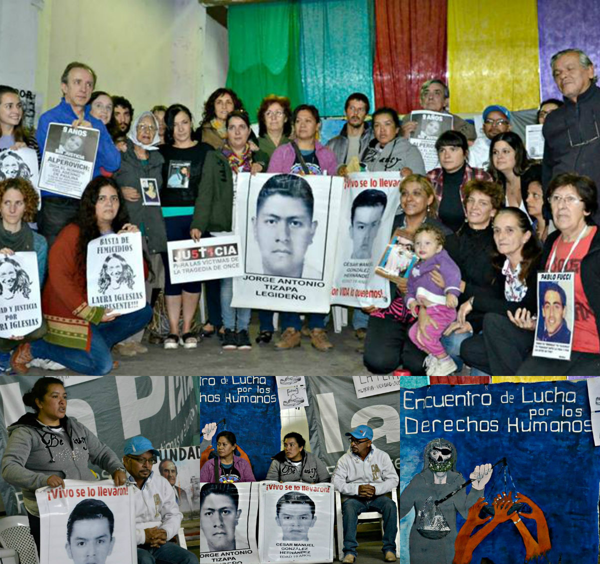 Grito desde Ayotzinapa hasta Pompeya: “Vivos se los llevaron, vivos los queremos”
