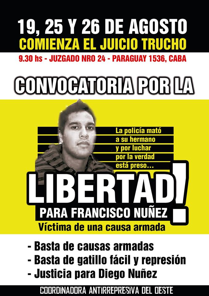 ¡Libertad a Francisco Núñez!