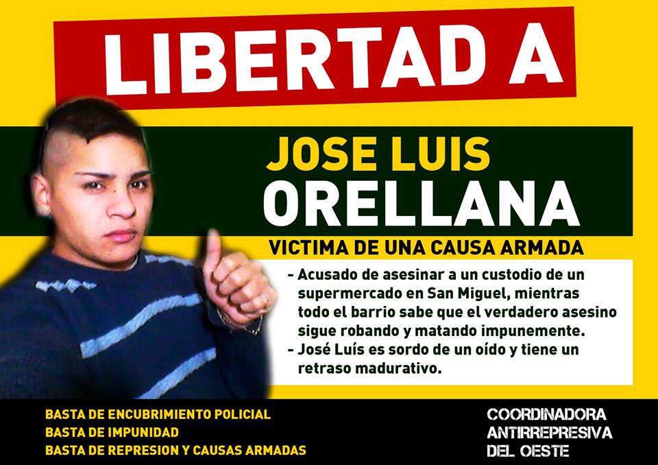 Libertad a José Luis Orellana