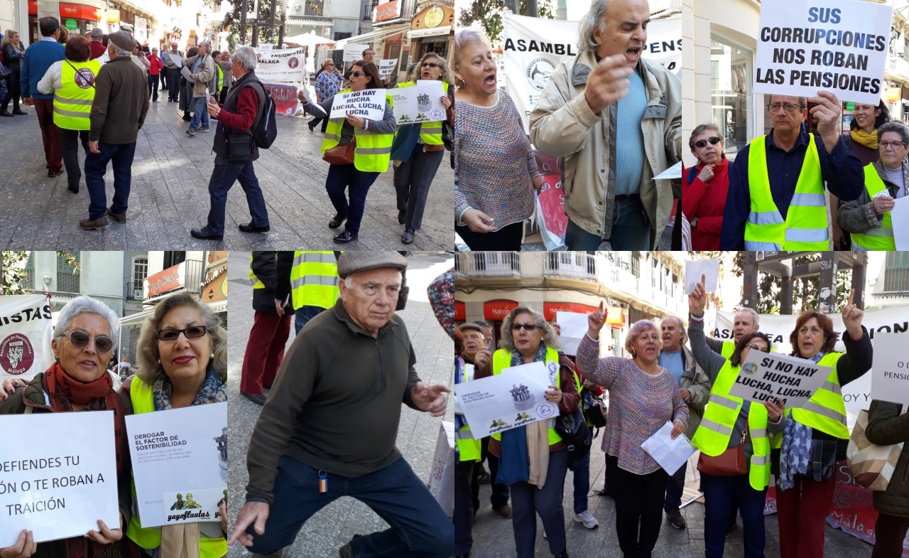 Málaga: “¡Gobierne quien gobierne, las pensiones se defienden!”